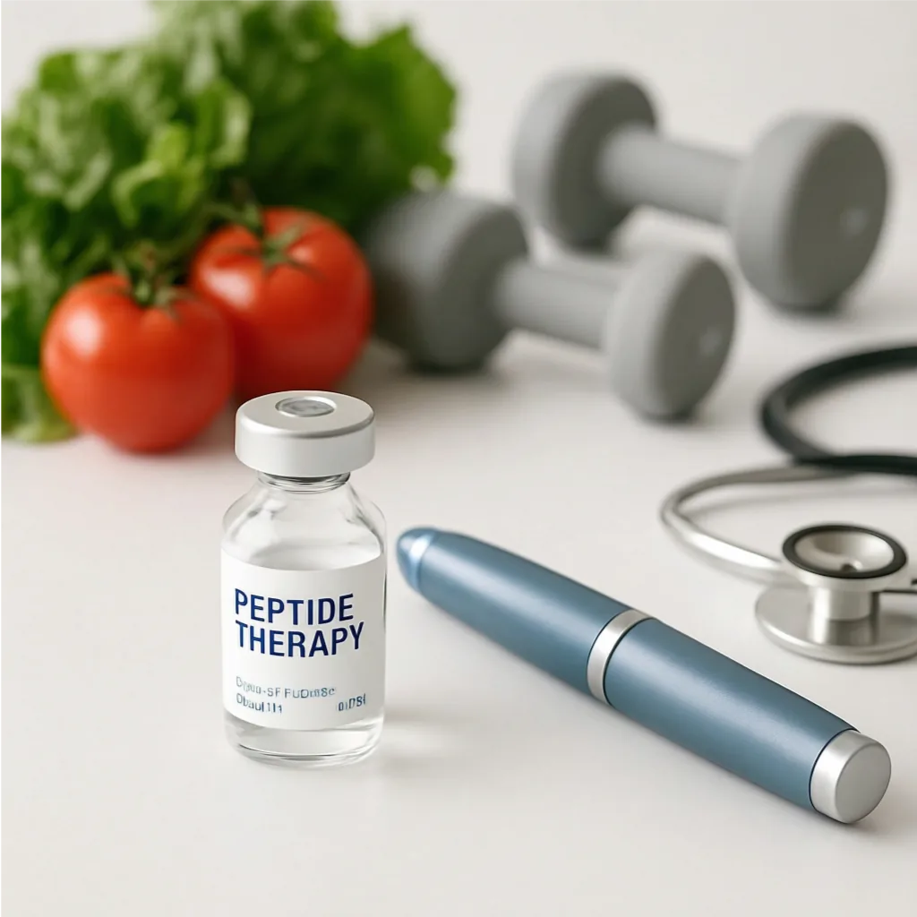 Peptide therapy for weight loss research, including the GLP-1 agonists semaglutide and tirzepatide.