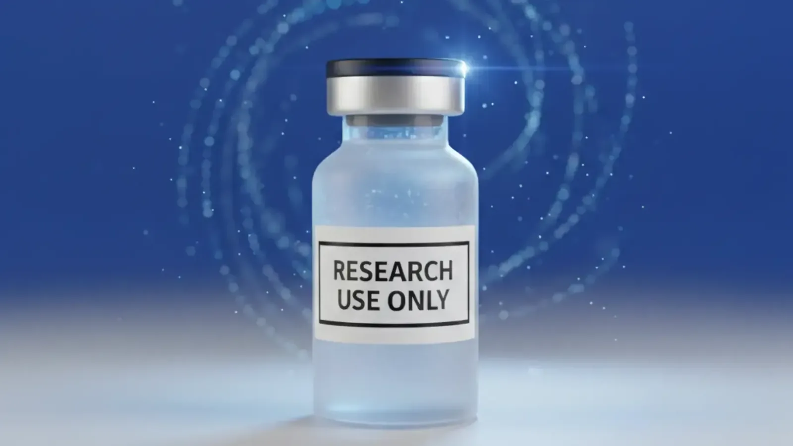 Illustration representing the research-only label on peptide products and what the designation means for buyers.